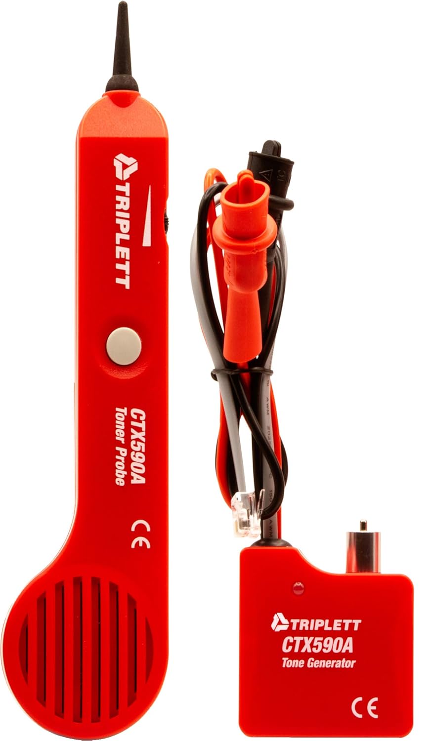Tone and Probe Wire Trace and Cable Test Kit with RJ11, RJ45, and Alligator Clips G67632