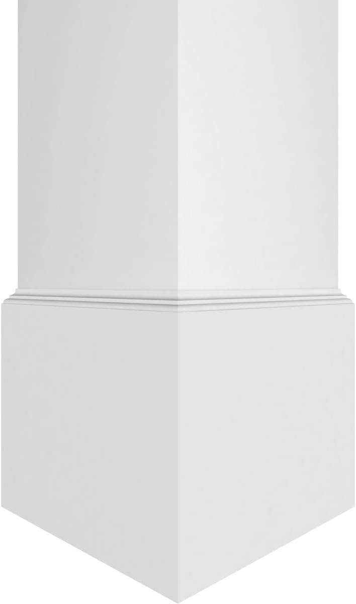 10"W x 9'H Square Non-Tapered Smooth PVC Column Wrap Kit Z329471