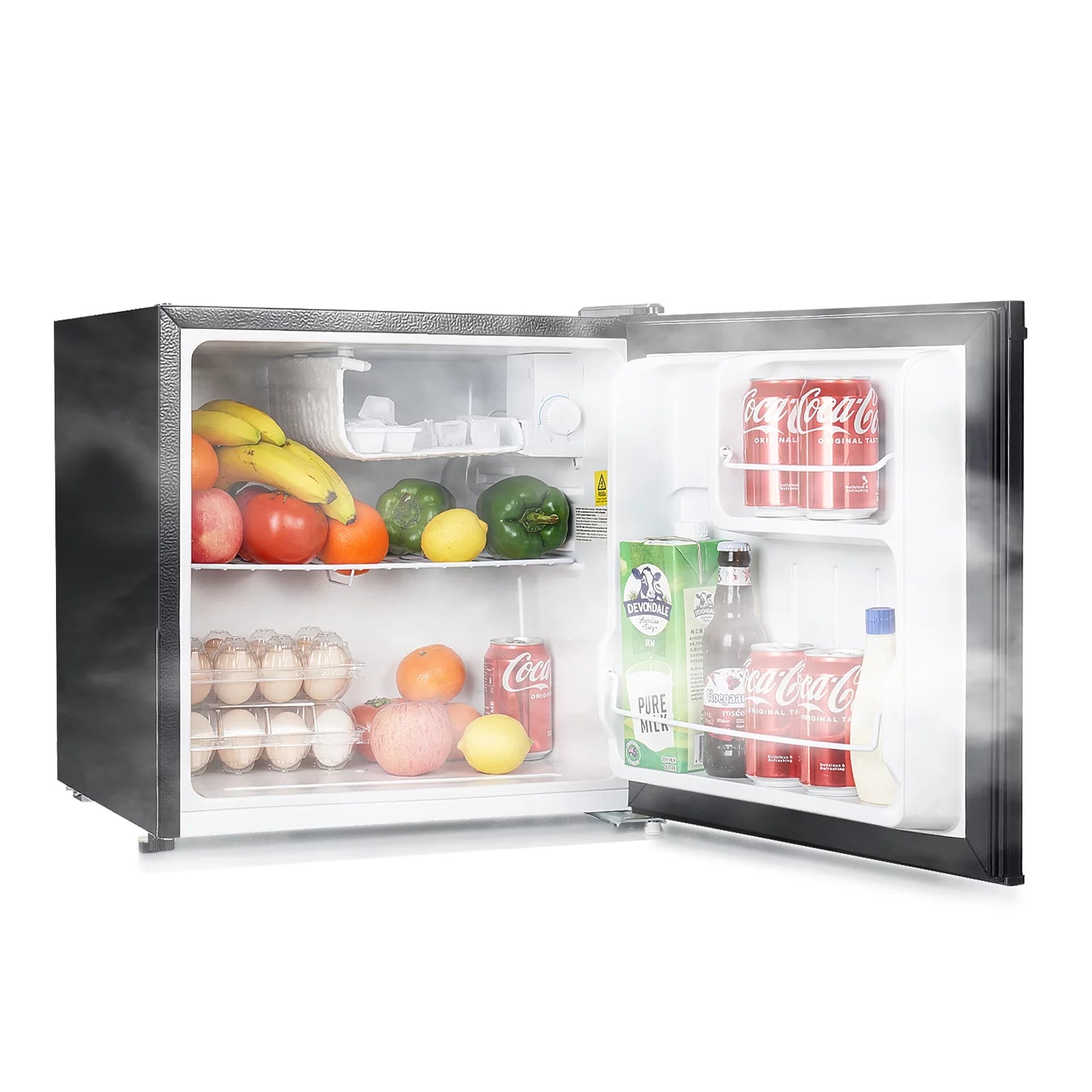 1.7 Cu.ft Mini Fridge with Freezer, Single Door Compact Refrigerator Black U29836