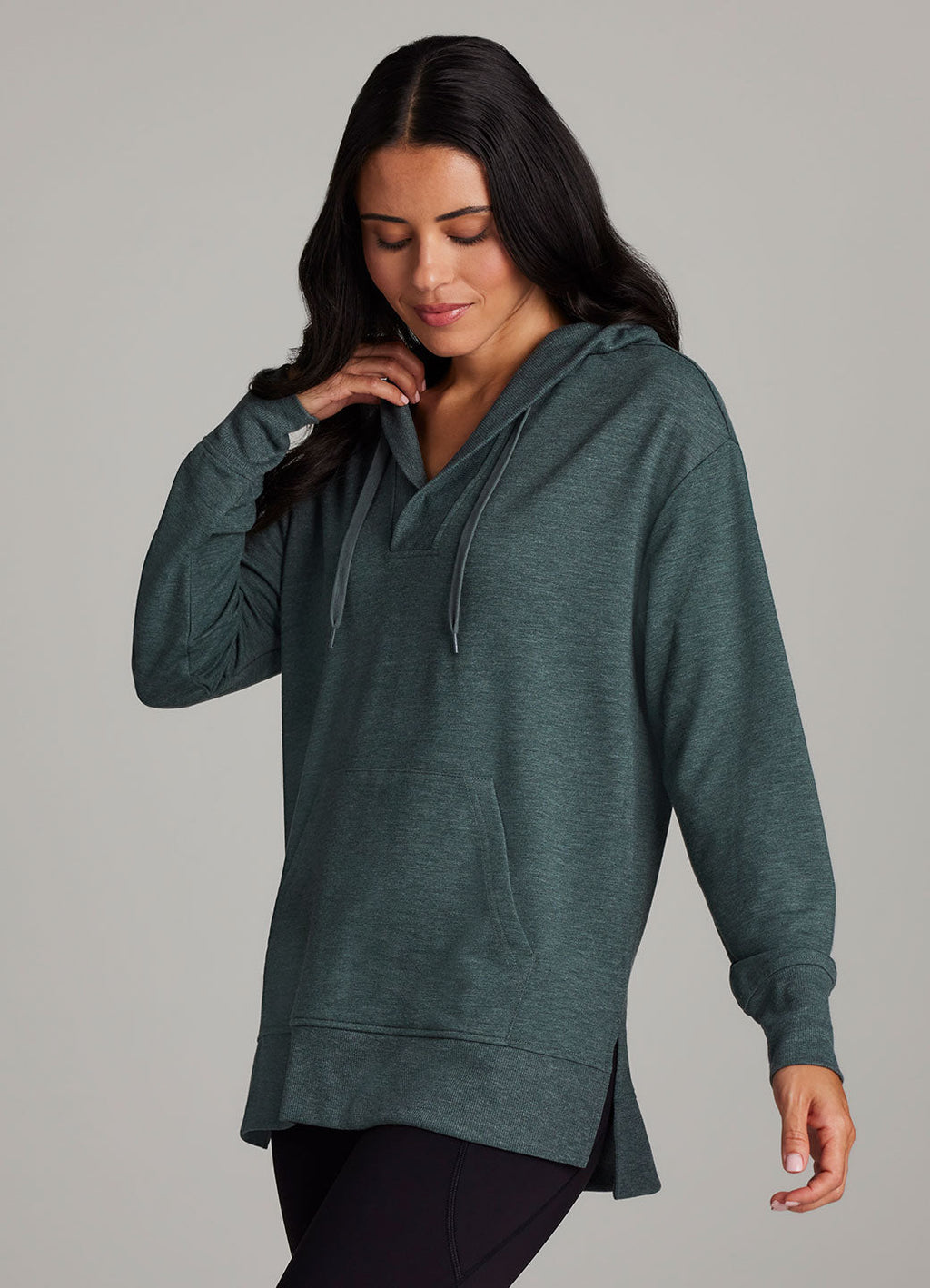 French Terry Hoodie Tunic