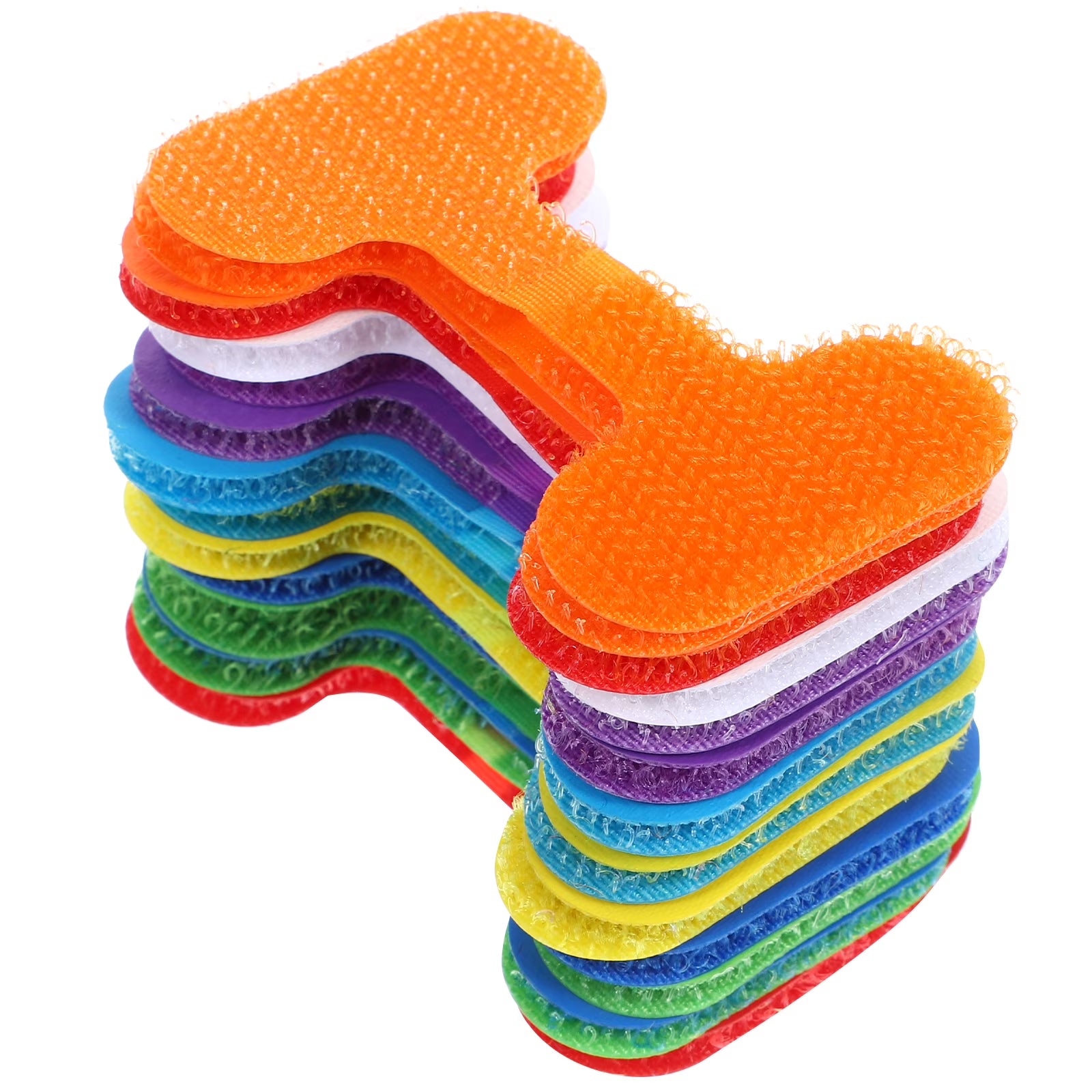 24pcs Assorted Color Nylon Cable Organizers Y10596