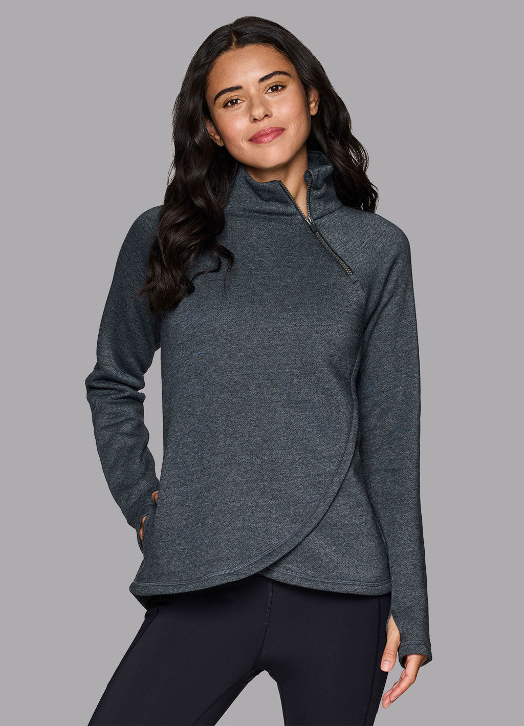 Ready To Roll Fleece Mock Neck Pullover