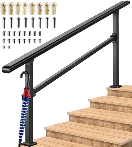 3-Step Stair Handrail with Hook and Installation Kit S837