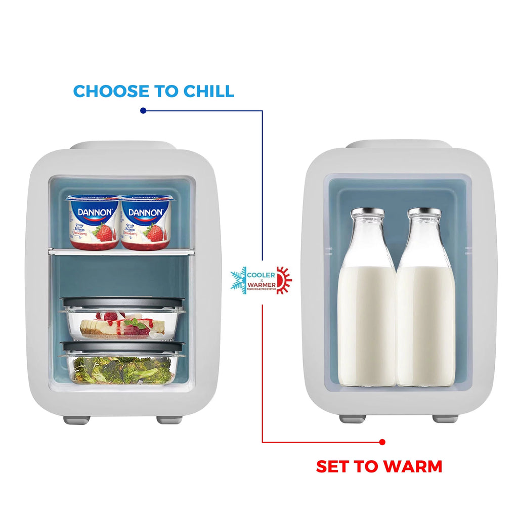 White 4 Liter Mini Fridge Cooler and Warmer K724