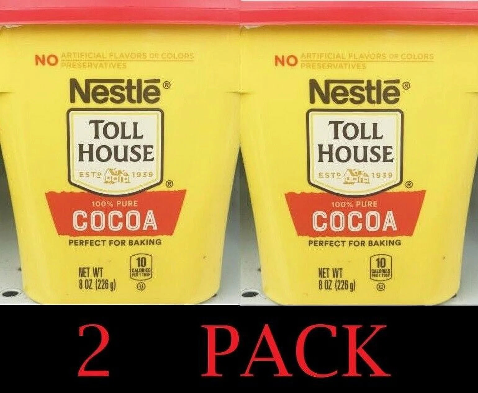 100% Pure Cocoa Powder 8 oz Tub 2 Pack M218