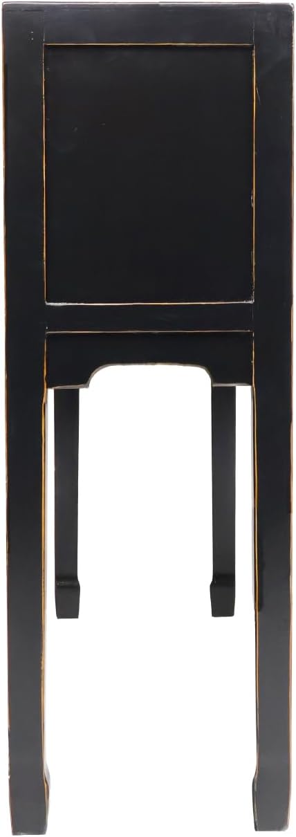 Black Lacquer Console Table U11134