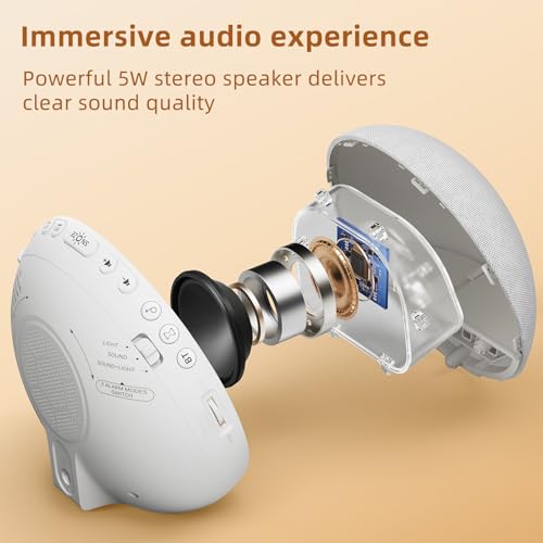 White Noise Machine Alarm Clock with Bluetooth Speaker P749001