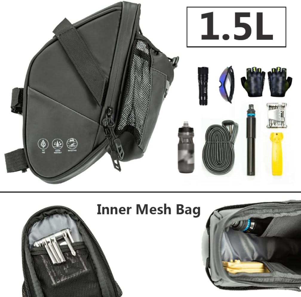 Rainproof Reflective Rear Seat Bicycle Saddle Bag B657