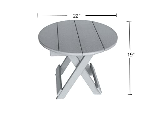 22" Diameter Poly Folding Side Table G50310