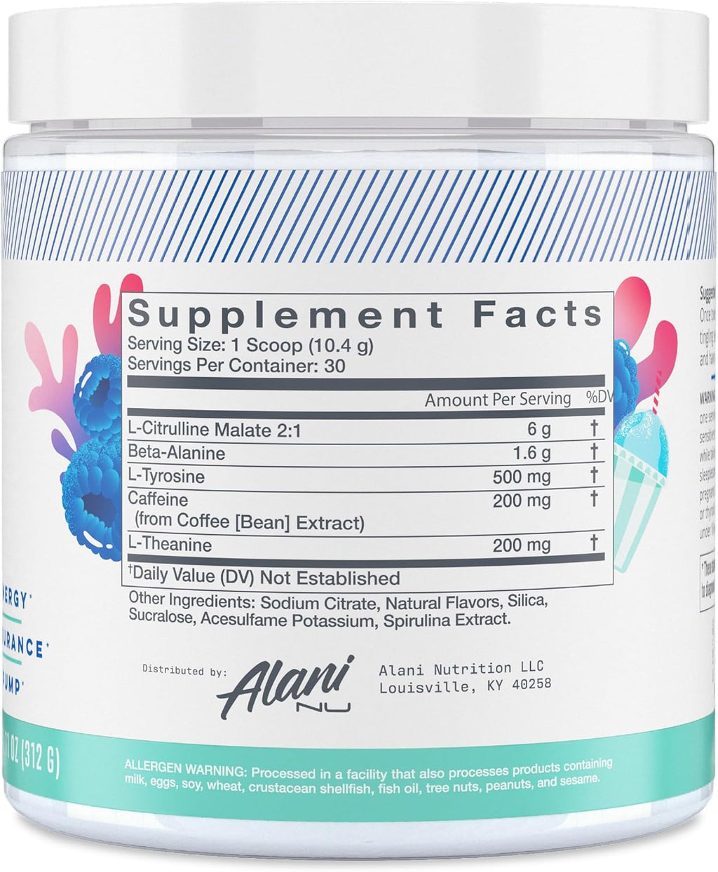 Blue Slush Pre Workout and Sour Peach Rings Post Workout Powder Bundle I216588