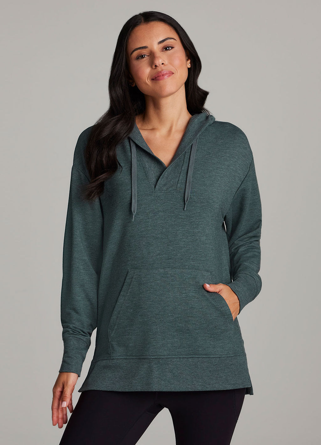French Terry Hoodie Tunic
