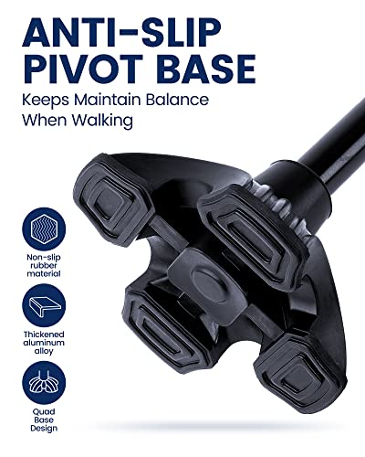 Folding Walking Cane with LED Light U402