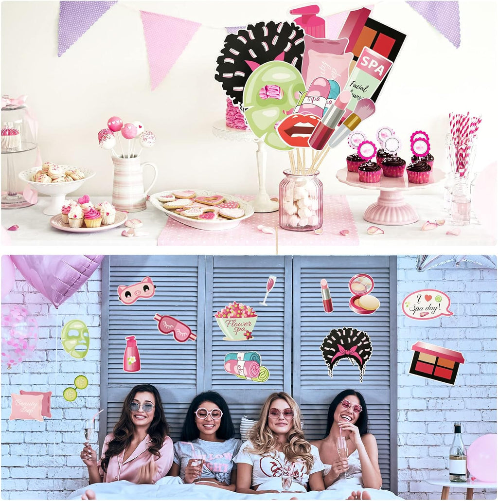 26 PCS Spa Party Photo Booth Props J42088