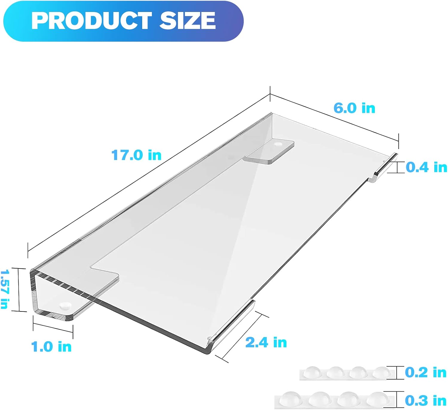 Clear Acrylic Adjustable Keyboard Stand S968