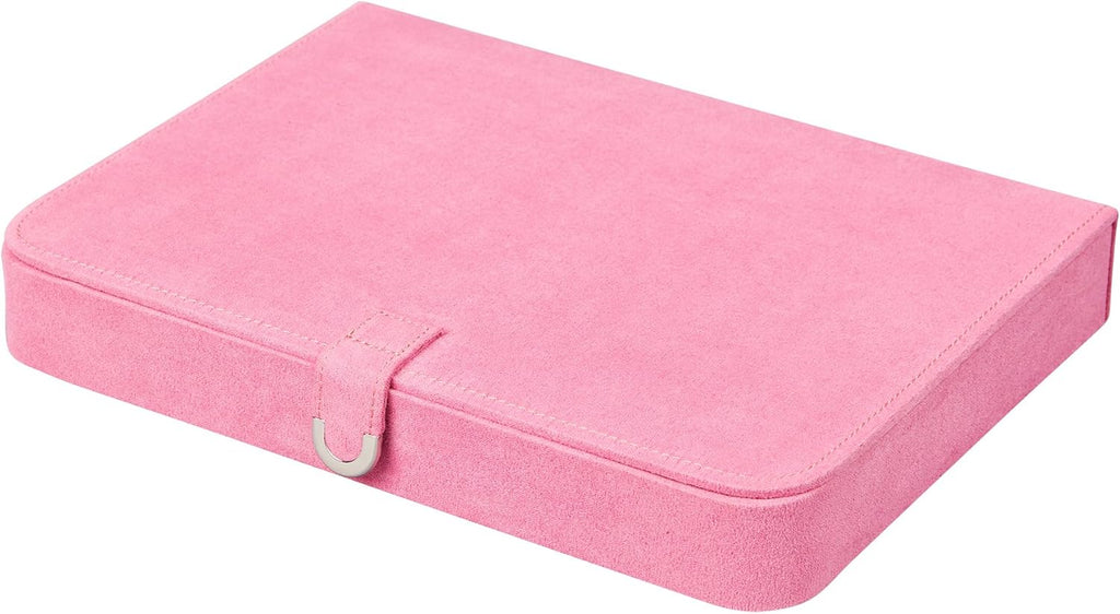 Pink Plush Fabric Jewelry Box P5249