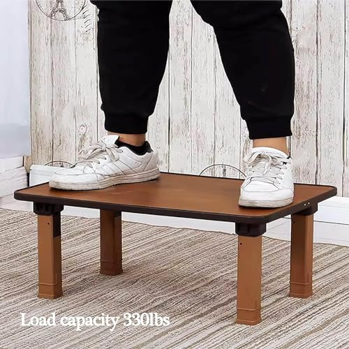 Japanese-Style Square Folding Tea Coffee Table, Adjustable Low Table, 70 * 70cm D9740