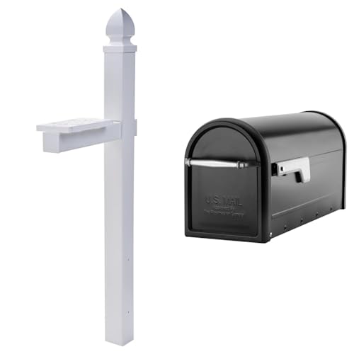 Black Galvanized Steel Mailbox C30577