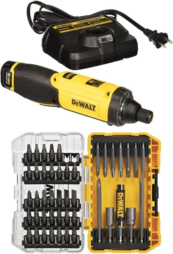 8V MAX Cordless Screwdriver Kit, Gyroscopic, 1 Battery, Black Z717