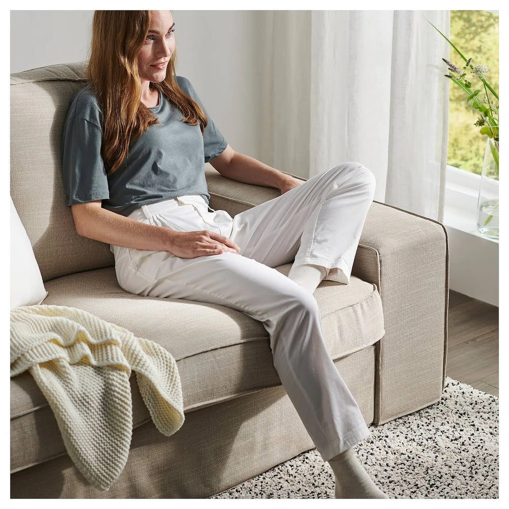 Beige Sofa with Chaise T18202