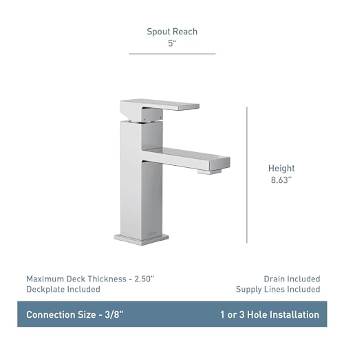 Matte Black One-Handle Single Hole Bathroom Sink Faucet Q83436