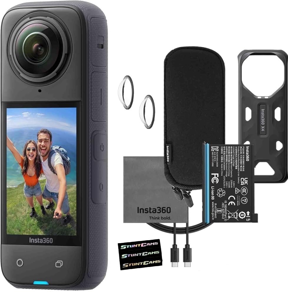 Waterproof 8K 360 Action Helmet Camera with Removable Lens Guards M357640