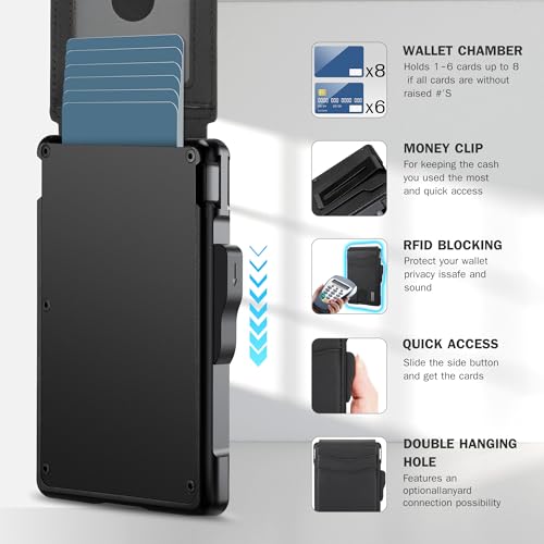 Slim Leather Bifold Wallet with Money Clip B98192