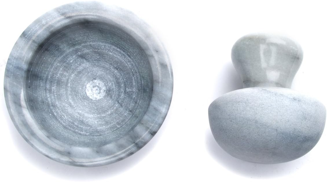 White Marble Mortar and Pestle C621