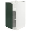 White Bodbyn Dark Green Base Cabinet with Shelves R75464