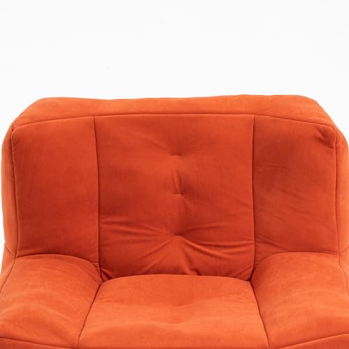 White Microfiber Memory Foam Bean Bag Chair with Footstool Q251