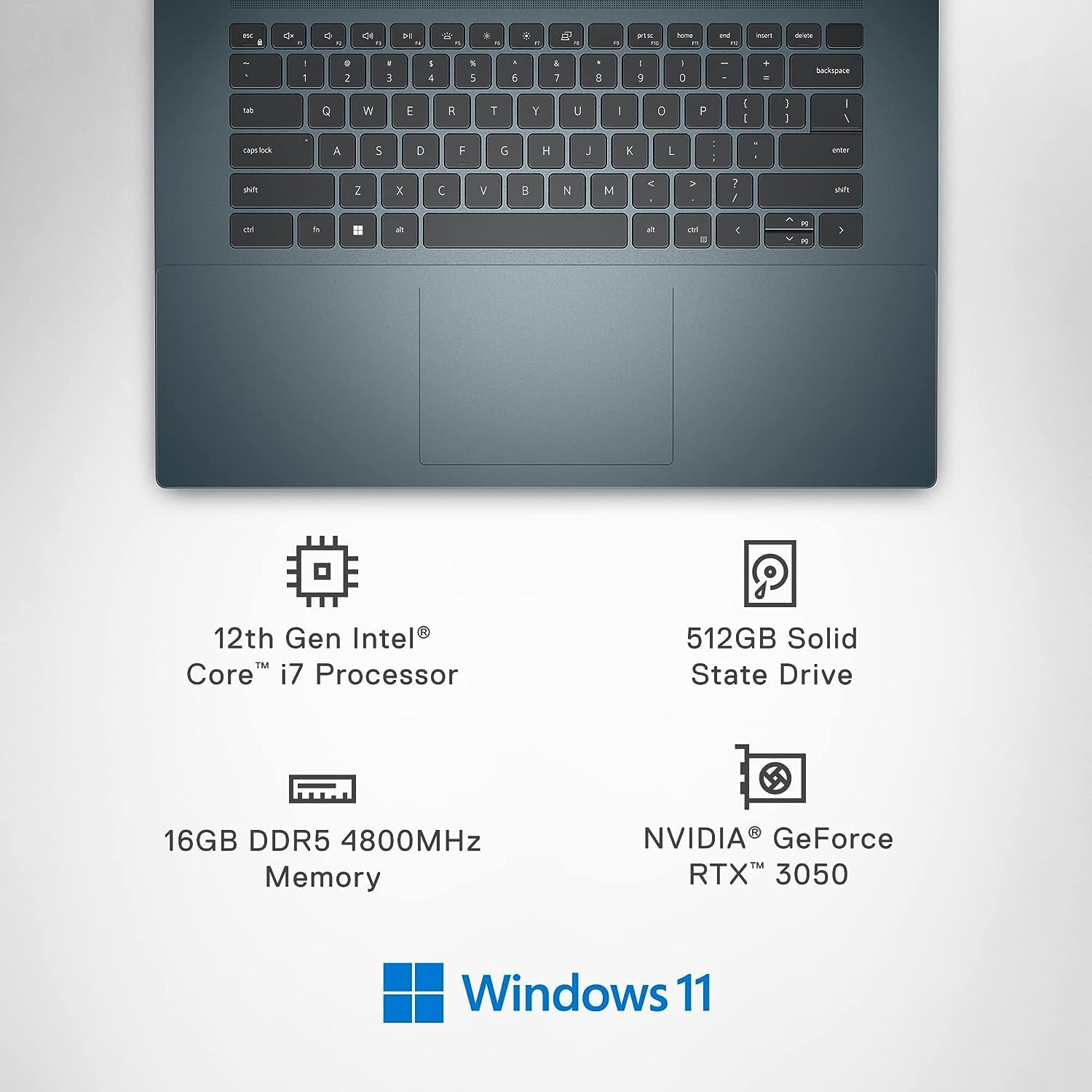 16" Laptop Intel i7-12700H 14-Core NVIDIA GeForce RTX 3050 16GB DDR5 512GB SSD Q6031