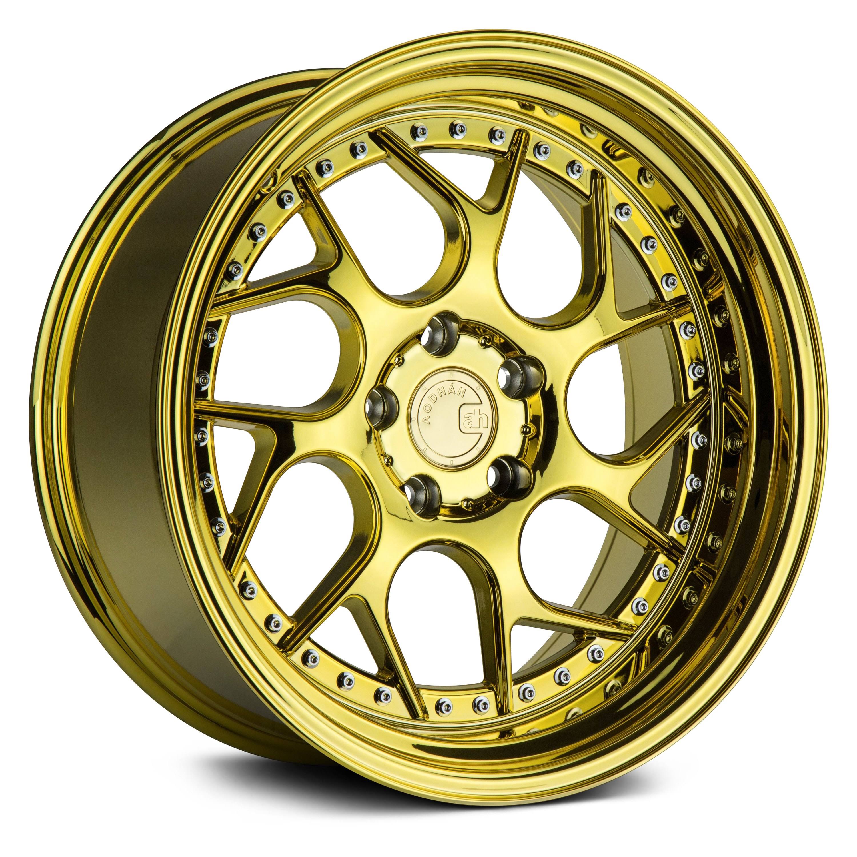 Gold Vacuum with Chrome Rivets W61515