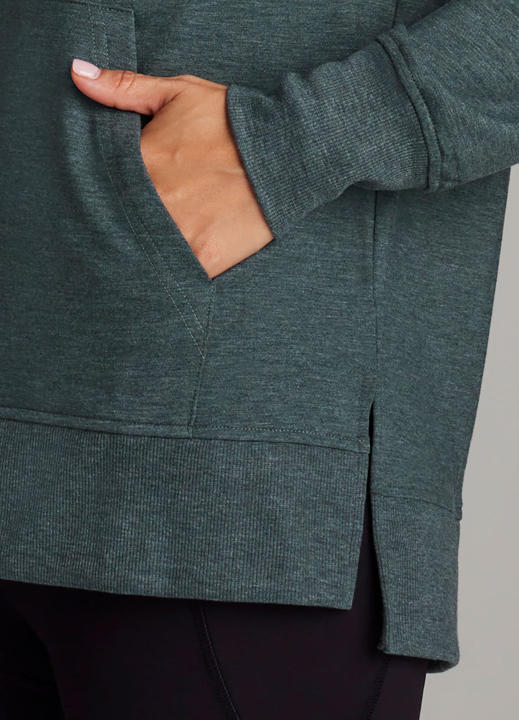 French Terry Hoodie Tunic