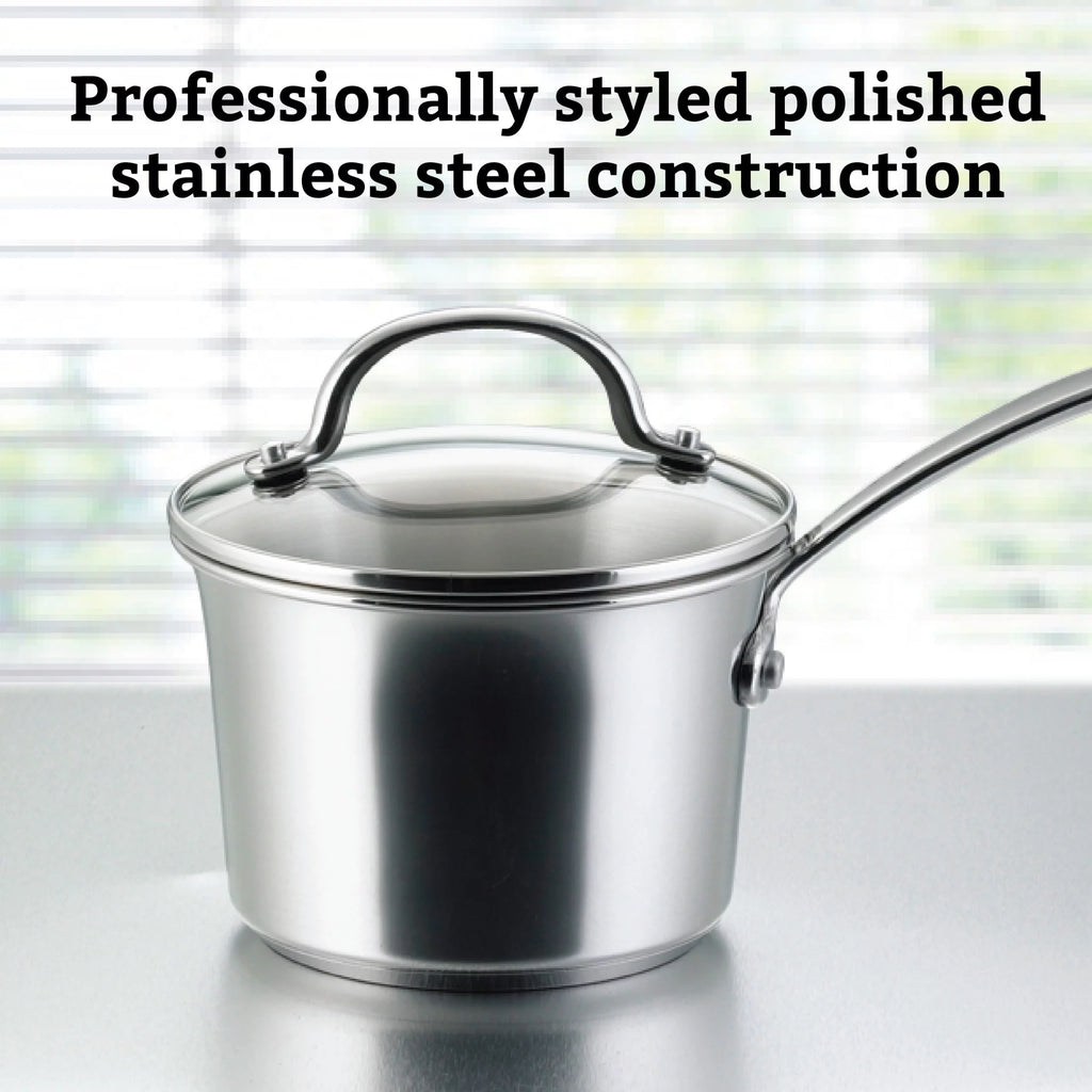 10 Piece Stainless Steel Pots and Pans Q82128