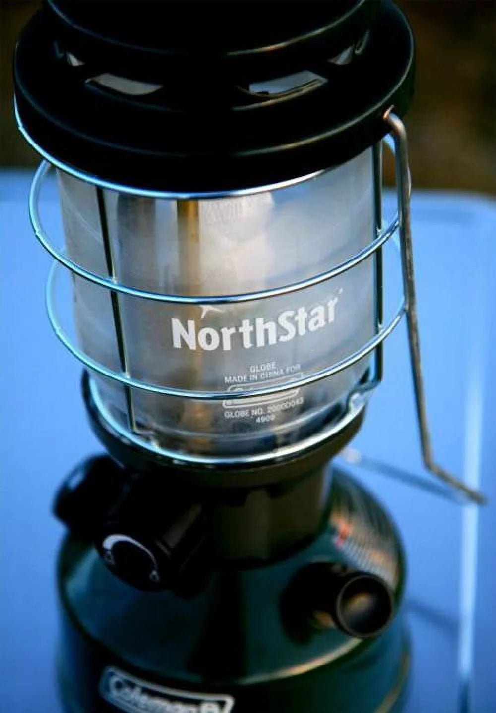 Lightweight Dual Fuel Camping Lantern with Metal Guard P222