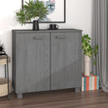 Dark Gray Solid Wood Sideboard I6168