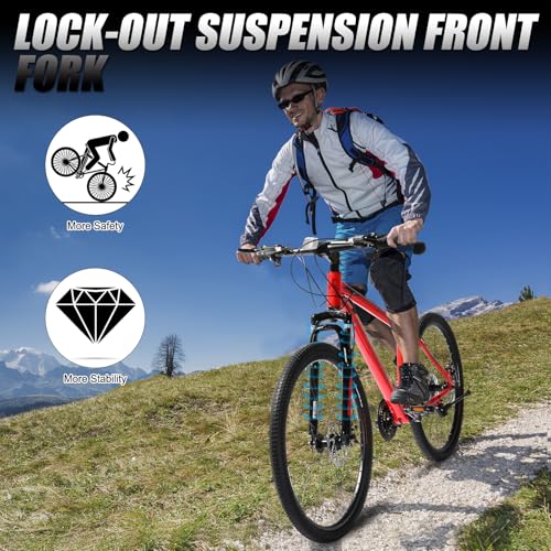 26/27.5" 21 Speed Mountain Bike with High Carbon Steel Frame X721455