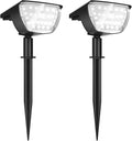 4 Pack Solar Powered LED Landscape SpotLights IP65 Waterproof (Cold White) P61766