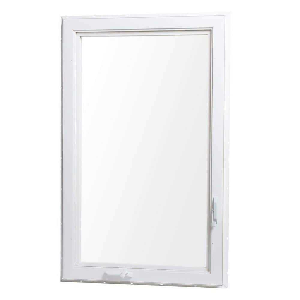 36 in. x 60 in. White Right-Hand Vinyl Casement Window with Screen W493882