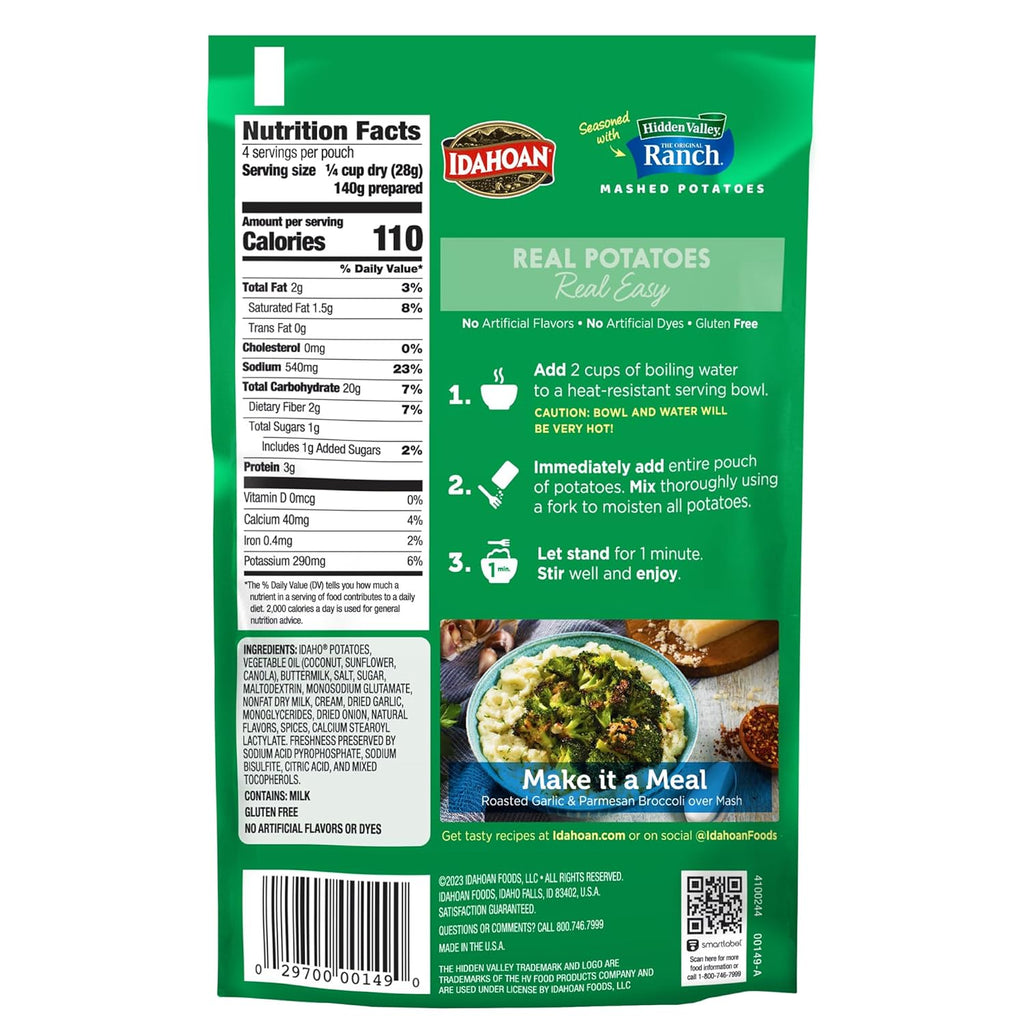 Mashed Potatoes, 4 oz (Pack of 12) Q5750