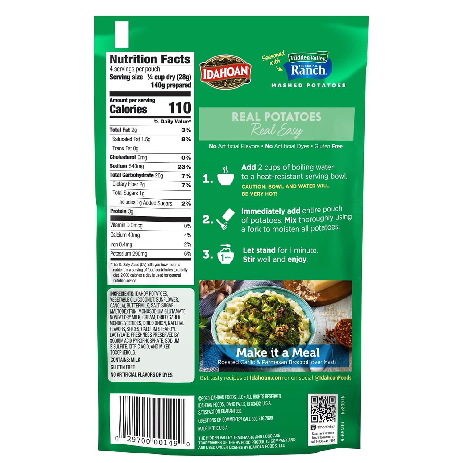 Mashed Potatoes, 4 oz (Pack of 12) Q5750