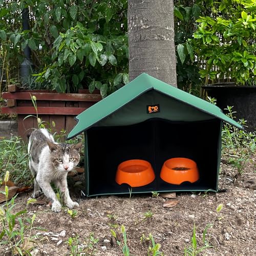 Outdoor Cat House Waterproof Pet Shelter B33686