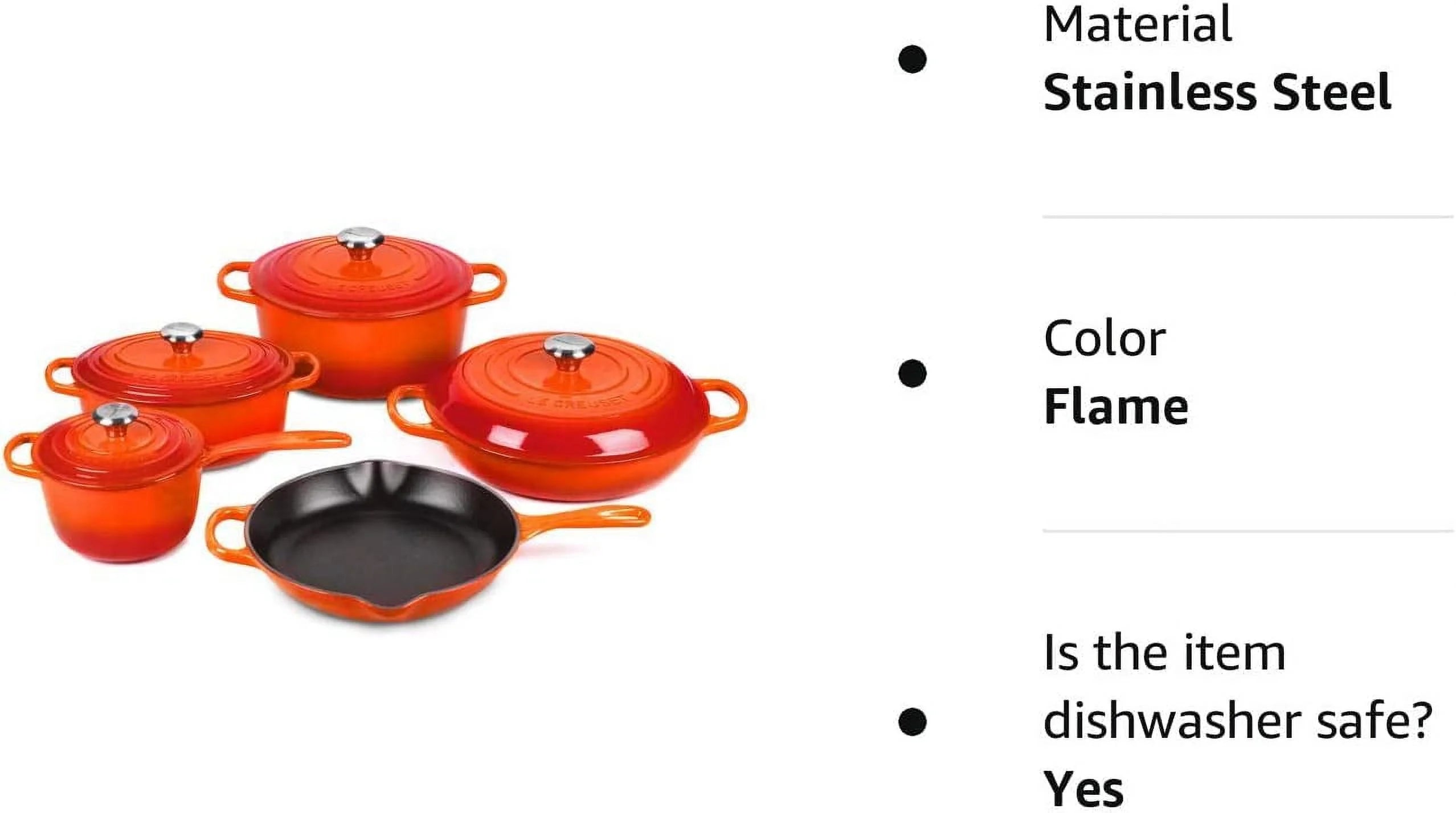 9-piece Cast Iron Cookware Set D391064