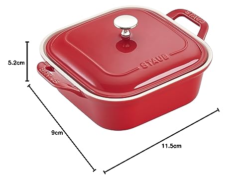 Cherry Ceramics Square Covered Baking Dish, 9x9-inch W286140