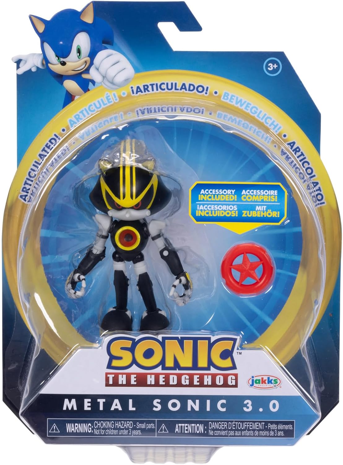 4-inch Metal Sonic Action Figure with Red Star Accessory H32863