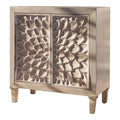 Distressed Brown 2 Door Wooden Accent Cabinet Q275