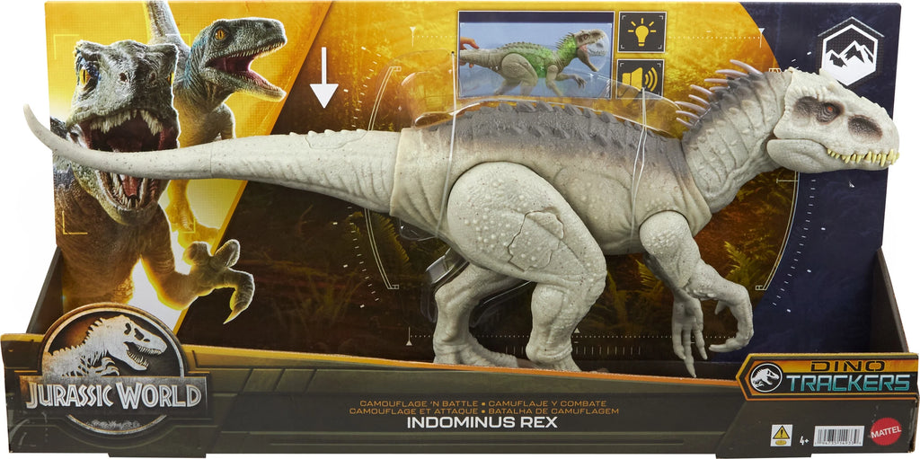 Camouflage Indominus Rex Dinosaur Action Figure with Lights, Sound & Motion Z288