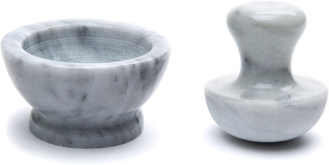 White Marble Mortar and Pestle C621