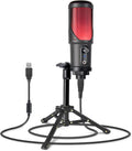Red LED USB Condenser Microphone, Cardioid, Pack of 2 M974896