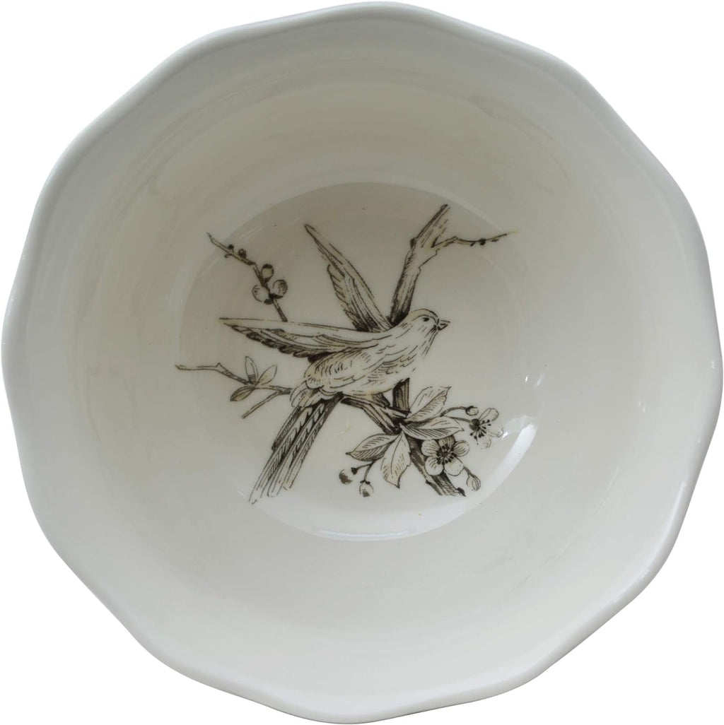 16-Piece Porcelain Dinnerware Set Antique White G86507