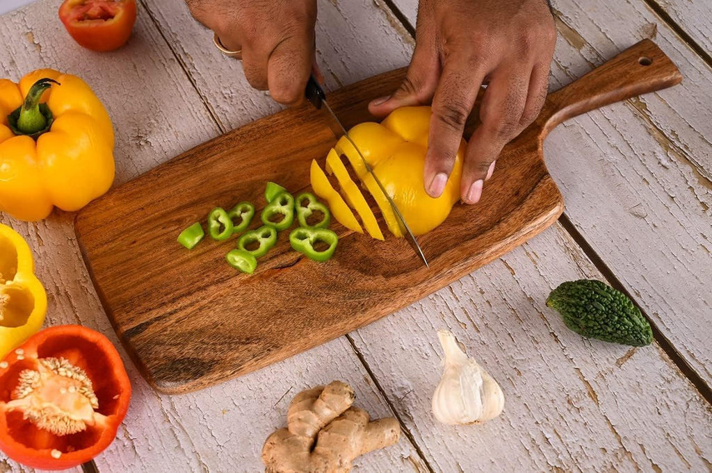 Acacia Wood Cutting Board 17 By 7 Inches U376